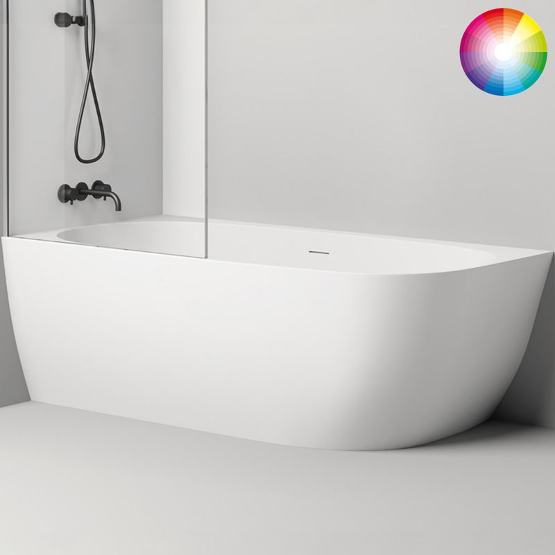Ванна угловая Salini S-Sense Sofia Corner L 102515GF 170x85x59 (покраска RAL полностью, глянцевый), донный клапан, сифон, слив-перелив, левосторонняя