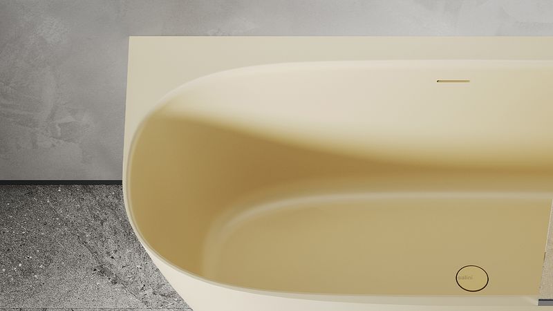 Ванна угловая Salini S-Sense Sofia Corner R 102514GF 170x85x59 (покраска RAL полностью, глянцевый), донный клапан, сифон, слив-перелив, правосторонняя
