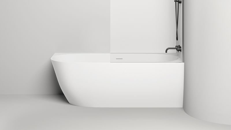 Ванна угловая Salini S-Sense Sofia Corner R 102514G 170x85x59 (белый глянцевый), донный клапан, сифон, слив-перелив, правосторонняя
