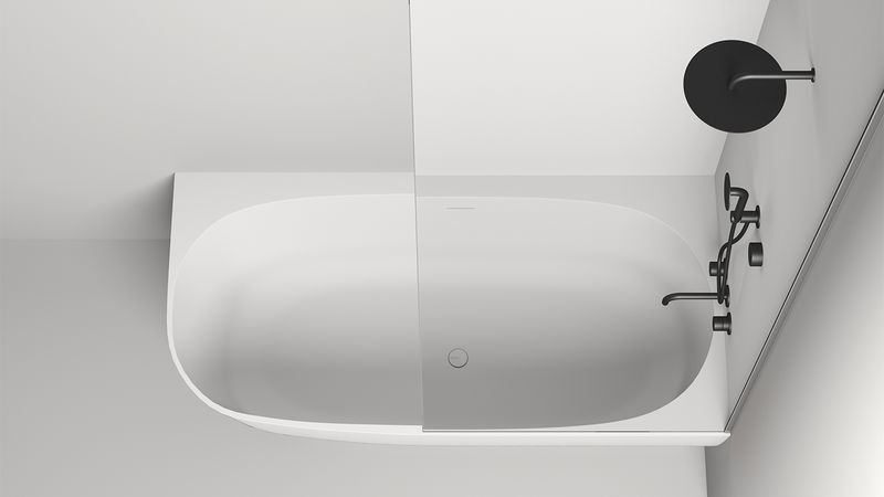 Ванна угловая Salini S-Sense Sofia Corner R 102514G 170x85x59 (белый глянцевый), донный клапан, сифон, слив-перелив, правосторонняя