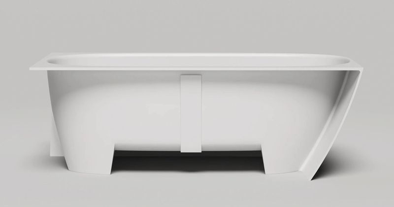 Ванна угловая Salini S-Stone Sofia Corner R 102524MF 170x85x59 (покраска RAL полностью, матовый), донный клапан, сифон, слив-перелив, правосторонняя
