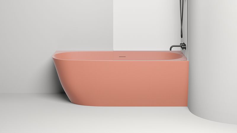 Ванна угловая Salini S-Stone Sofia Corner R 102524MF 170x85x59 (покраска RAL полностью, матовый), донный клапан, сифон, слив-перелив, правосторонняя