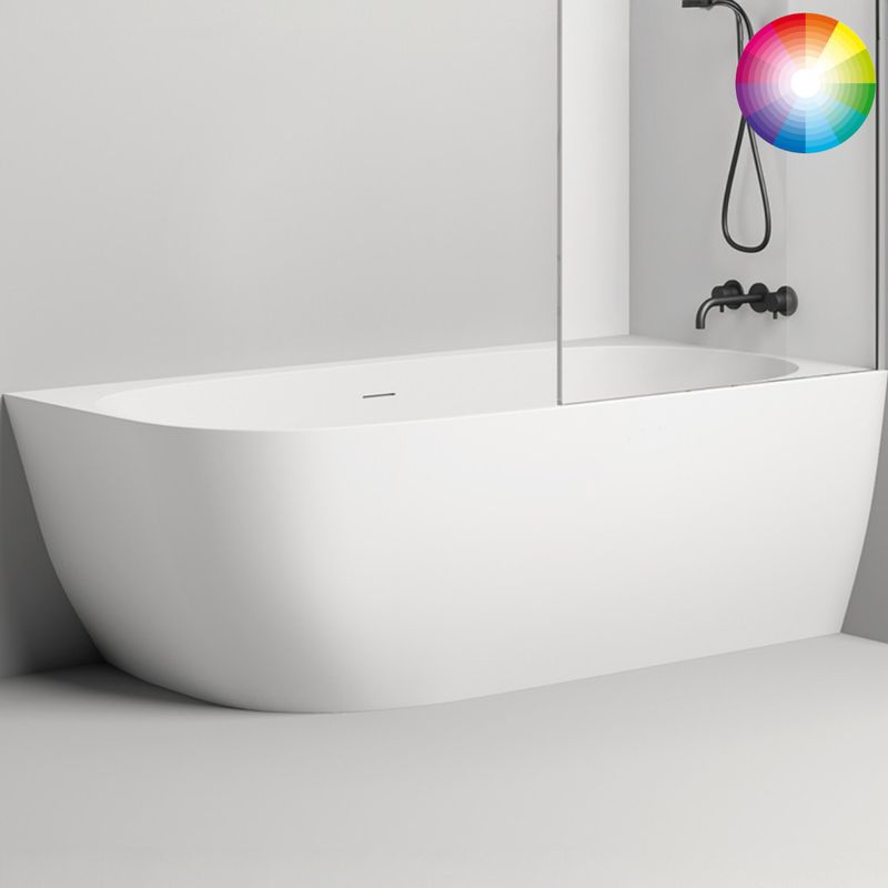 Ванна угловая Salini S-Stone Sofia Corner R 102524MF 170x85x59 (покраска RAL полностью, матовый), донный клапан, сифон, слив-перелив, правосторонняя