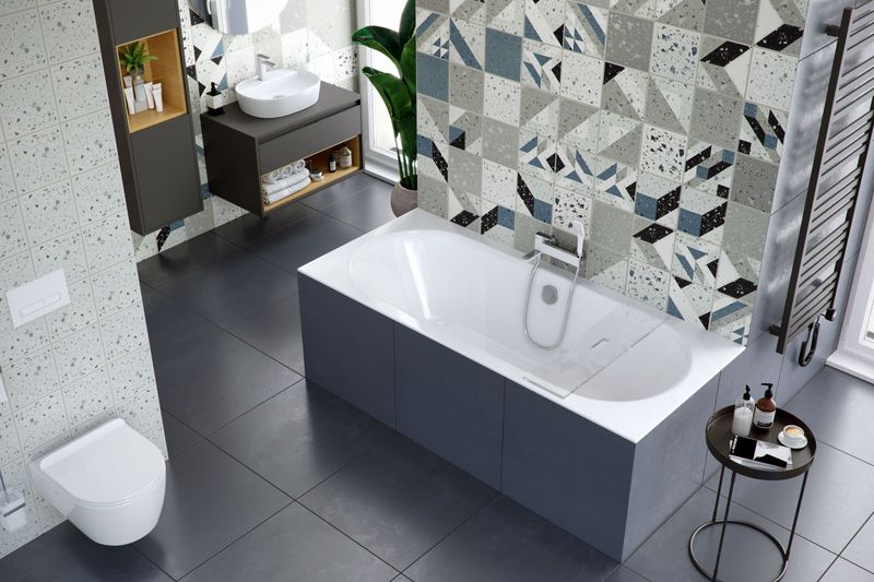 Ванна встраиваемая акриловая Excellent Oceana Slim WAEX.OCE17WHS 170x75 (белый глянец), без слива-перелива