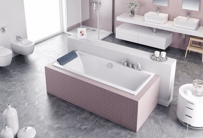 Ванна встраиваемая акриловая Excellent Pryzmat Slim WAEX.PRY16WHS 160x75 (белый глянец), без слива-перелива