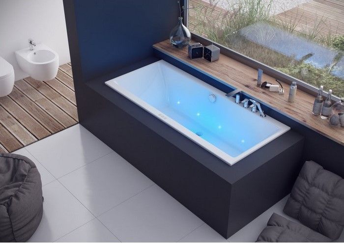 Ванна встраиваемая акриловая Excellent Pryzmat Slim WAEX.PRY16WHS 160x75 (белый глянец), без слива-перелива