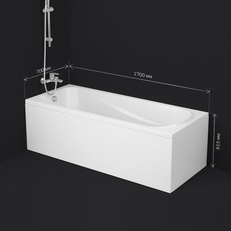 Ванна встраиваемая AM.PM Sense W76A-170-070W-A 170x70