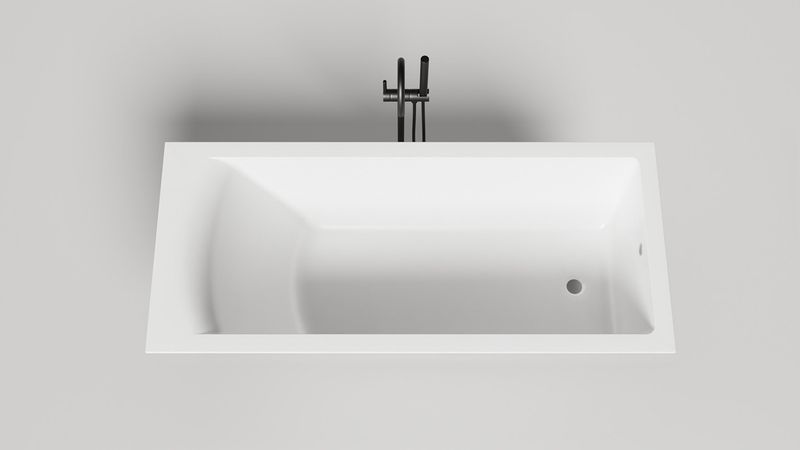 Ванна встраиваемая Salini S-Sense Cascata 104413GF 170x70x55.2 (покраска RAL полностью, глянцевый), без донного клапана
