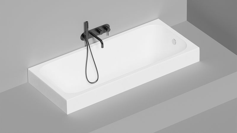 Ванна встраиваемая Salini S-Sense Orlanda 102016M 170x80x60 (белый матовый), без донного клапана