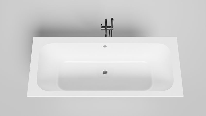 Ванна встраиваемая Salini S-Sense Orlanda Axis 103211MF 191x80.5x60 (покраска RAL полностью, только светлые оттенки, матовый), без донного клапана