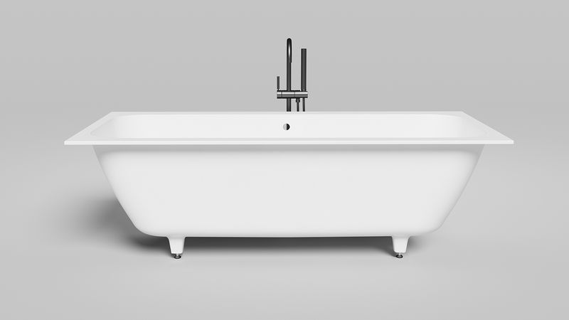 Ванна встраиваемая Salini S-Stone Orlanda Axis 103222M 180x80x60 (белый матовый), без донного клапана