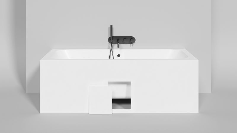 Ванна встраиваемая Salini S-Sense Orlanda Axis 103213GF 170x75x60 (покраска RAL полностью, глянцевый), без донного клапана