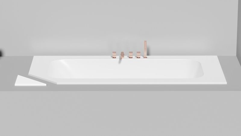 Ванна встраиваемая Salini S-Sense Orlanda Plus 102014GF 190x100.4x60 (покраска RAL полностью, глянцевый), без донного клапана
