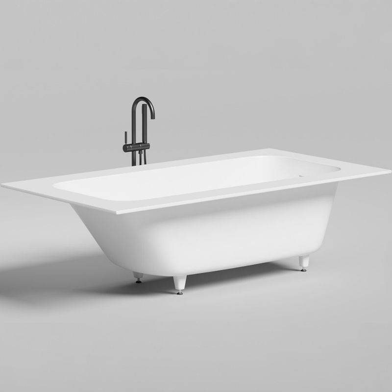 Ванна встраиваемая Salini S-Sense Orlanda Plus Kit 102114G 190x100.4x60 (белый глянцевый), донный клапан, сифон, слив-перелив