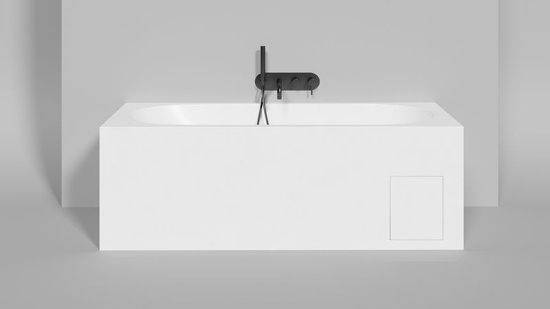 Ванна встраиваемая Salini S-Sense Ornella 102312G 180x80x60 (белый глянцевый), без донного клапана