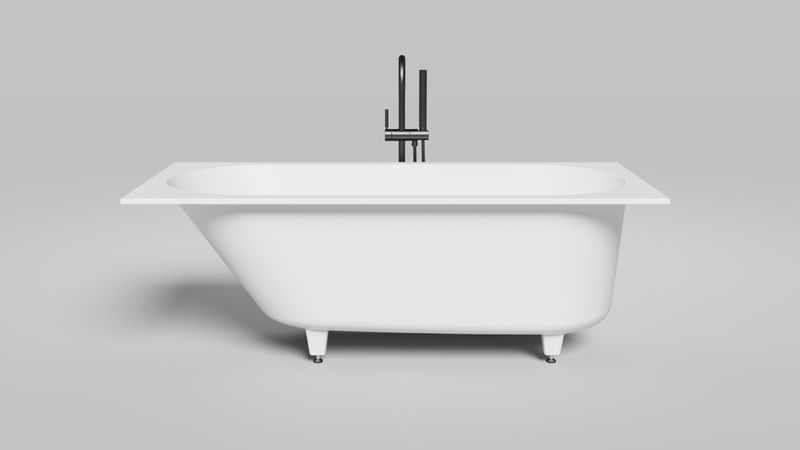 Ванна встраиваемая Salini S-Sense Ornella 102312MF 180x80x60 (покраска RAL полностью, только светлые оттенки, матовый), без донного клапана