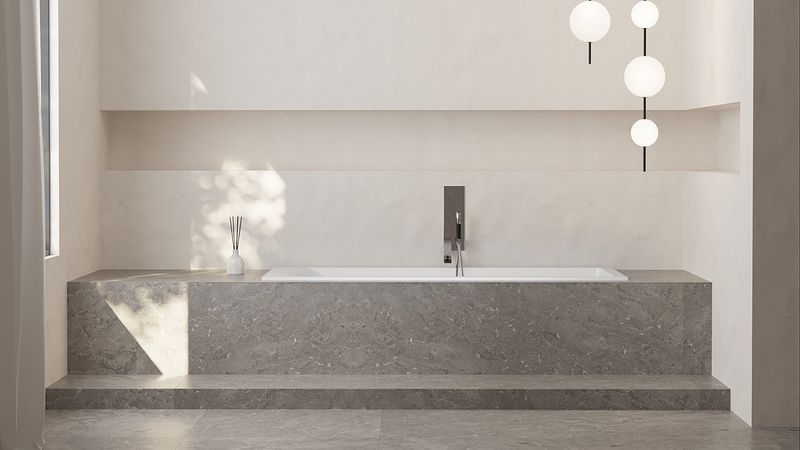 Ванна встраиваемая Salini S-Stone Cascata 104223M 179.6x79.5x60 (белый матовый), без донного клапана