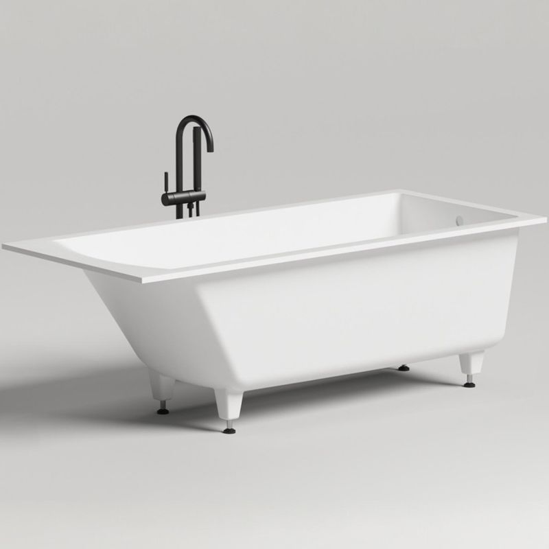 Ванна встраиваемая Salini S-Stone Cascata 104223M 179.6x79.5x60 (белый матовый), без донного клапана