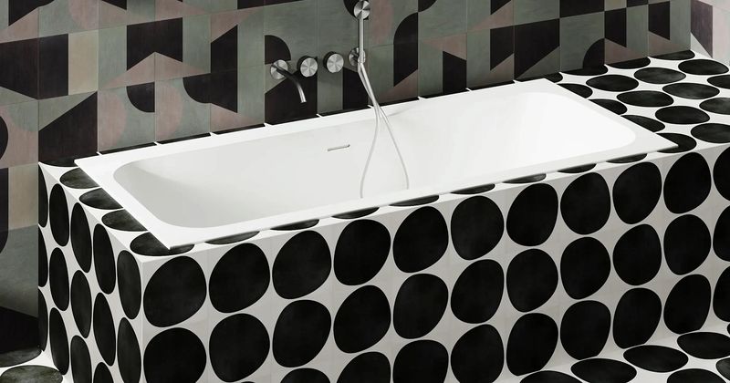 Ванна встраиваемая Salini S-Stone Orlanda Axis Kit 103321MF 190.5x79.5x60 (покраска RAL полностью, матовый), донный клапан, сифон, слив-перелив