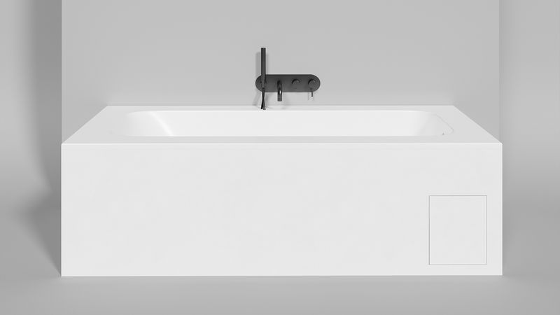 Ванна встраиваемая Salini S-Stone Orlanda Plus 102024M 190x100x60 (белый матовый), без донного клапана