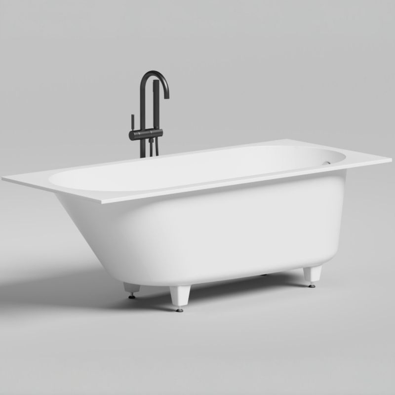 Ванна встраиваемая Salini S-Stone Ornella 102324M 170x80x60 (белый матовый), без донного клапана
