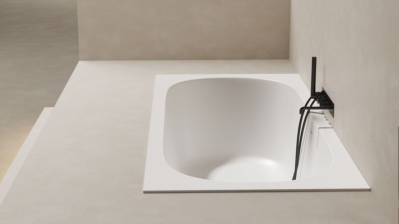 Ванна встраиваемая Salini S-Stone Ornella Axis 103423MF 170x75x60 (покраска RAL полностью, матовый), без донного клапана