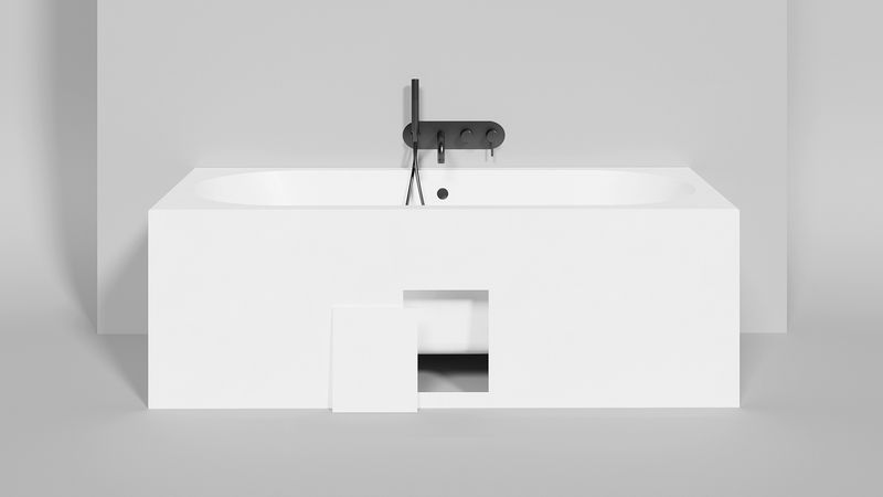 Ванна встраиваемая Salini S-Stone Ornella Axis 104623MF 170x70x60 (покраска RAL полностью, матовый), без донного клапана