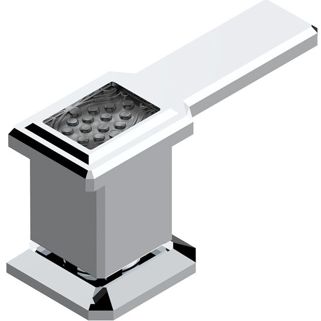 Вентиль смесителя для раковины на холодную воду THG Metropolis Cristal Clair A Manettes A2B-A02-35/C (хром, черный хрусталь)
