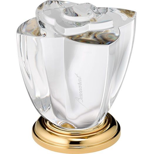 Вентиль смесителя для раковины THG Petale de cristal clair U6A-F01-35 (золотой, стекло прозрачное)