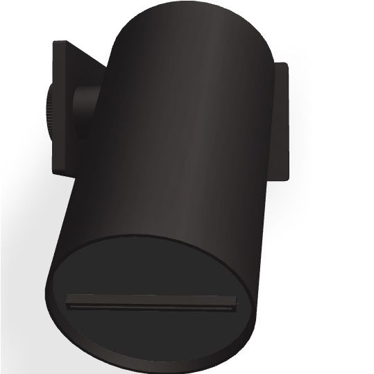 Верхний душ настенный 8см Fima Carlo Frattini Soffioni F5919NS (черный матовый)