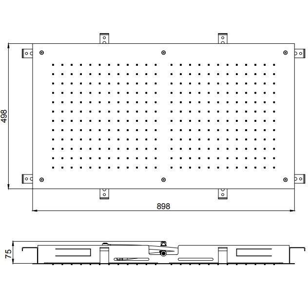 Верхний душ встраиваемый Almar Rectangular Temptation E044059.MW 90х50 (белый матовый)
