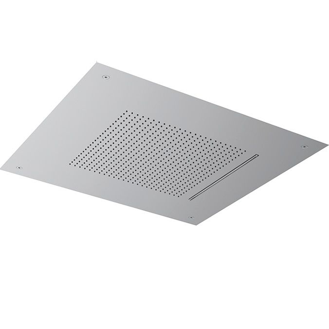 Верхний душ встраиваемый Almar Velvet Rain E044280.BS 49.8x49.8 (нержавеющая сталь брашированная)