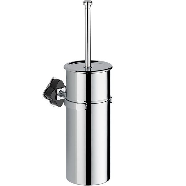 Ёршик для туалета подвесной THG Petale de cristal noir U6D-A02-4720C (хром, черный хрусталь)