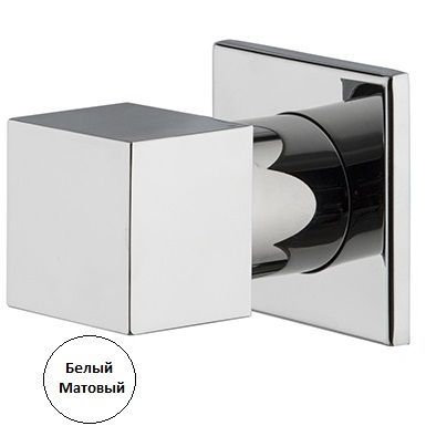 Запорный вентиль Fima Carlo Frattini Fit F3523/1BS (белый матовый), внутренняя часть (F2220) в комплекте