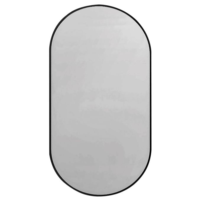 Зеркало для ванной без подсветки Abber Immer Offen AG6401B 60х120 (черный)