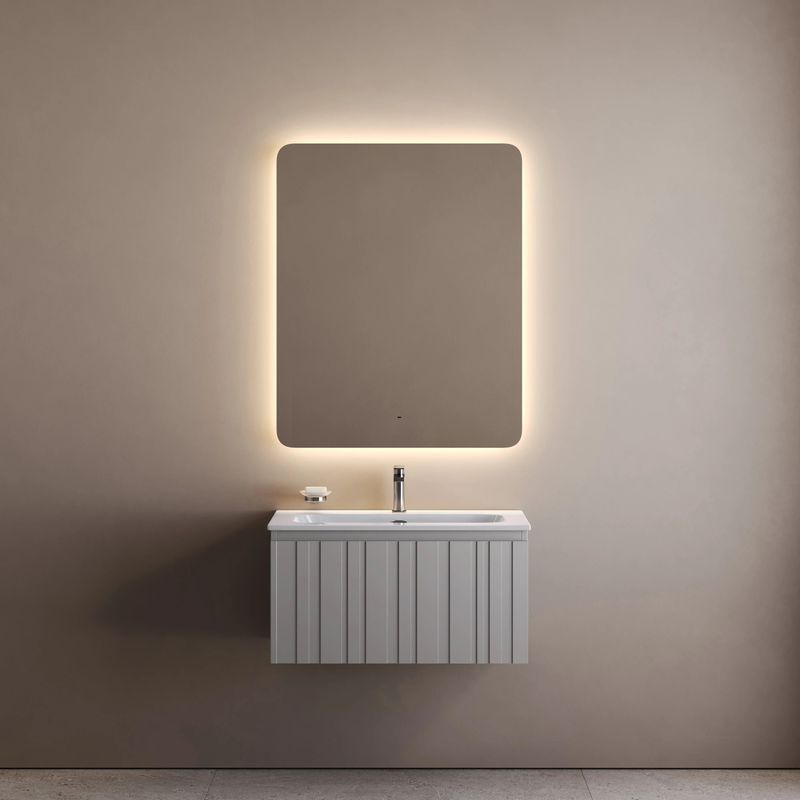 Зеркало Sancos Луч 2.0 (Ray 2.0) RA2T.800 80х100 с подсветкой, антизапотевание