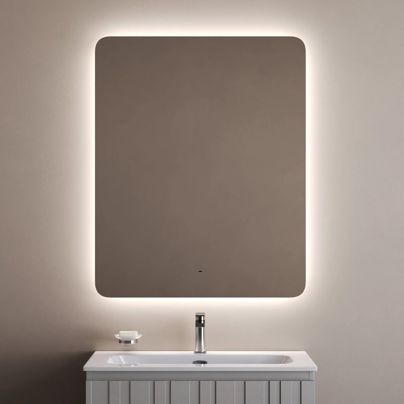 Зеркало Sancos Луч 2.0 (Ray 2.0) RA2T.800 80х100 с подсветкой, антизапотевание