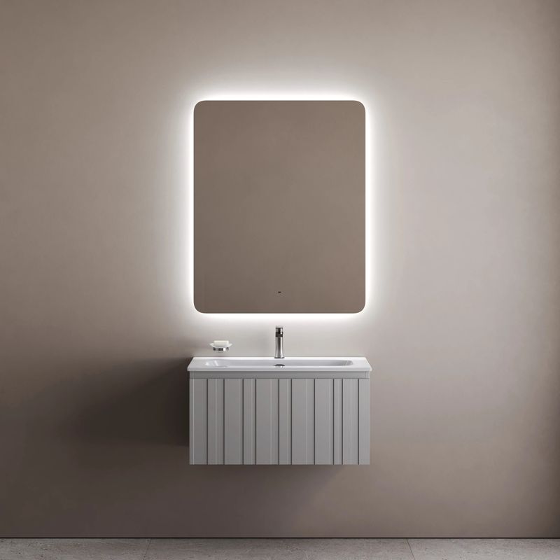 Зеркало Sancos Луч 2.0 (Ray 2.0) RA2T.800 80х100 с подсветкой, антизапотевание