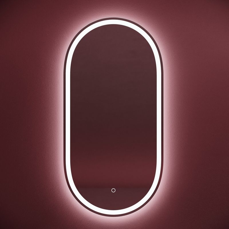 Зеркало Sancos Овал (Oval) OV45F 45х90, с фронтальной подсветкой