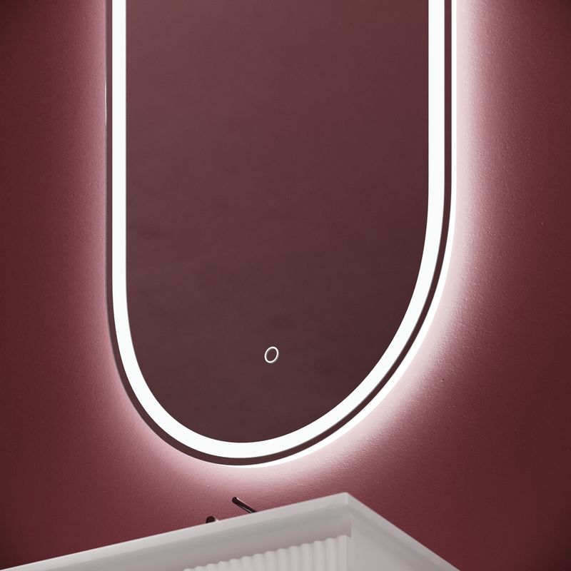 Зеркало Sancos Овал (Oval) OV45F 45х90, с фронтальной подсветкой