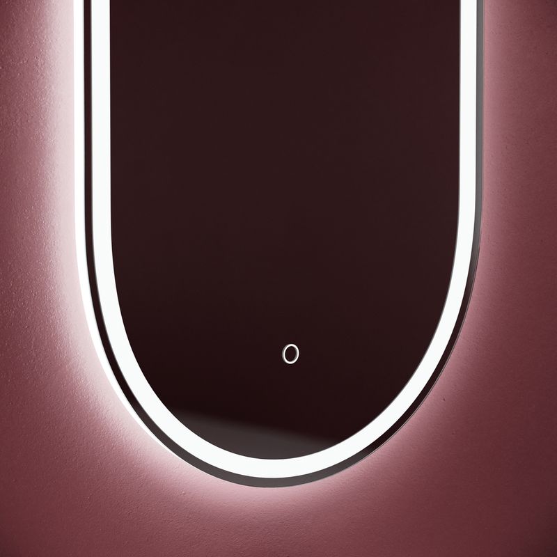 Зеркало Sancos Овал (Oval) OV55F 55х105, с фронтальной подсветкой