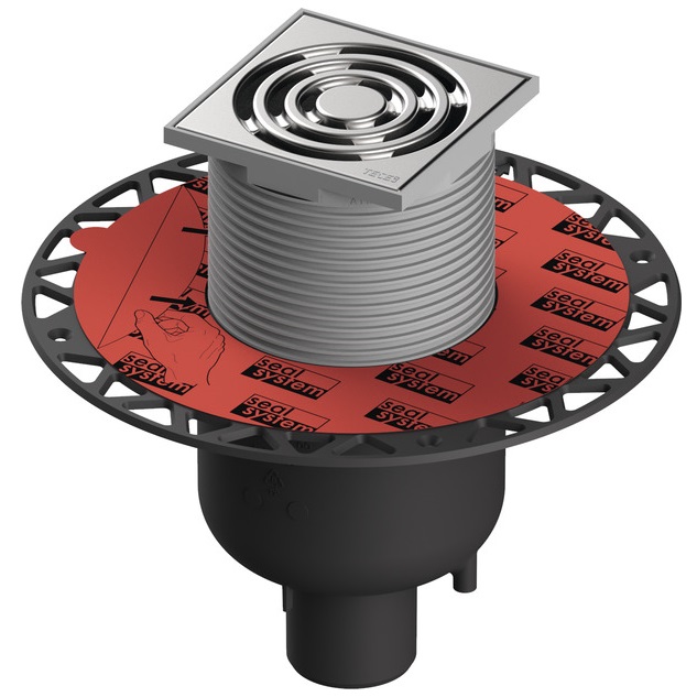 Душевой трап Tece TECEdrainpoint S 130 DN50 3601300, вертикальный с универсальным фланцем Seal System