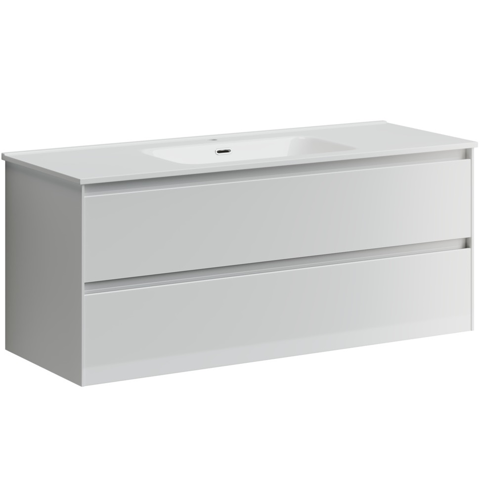 Тумба подвесная Sancos Cento / Сто CN120-1W 119х45х50 (белый), глянец
