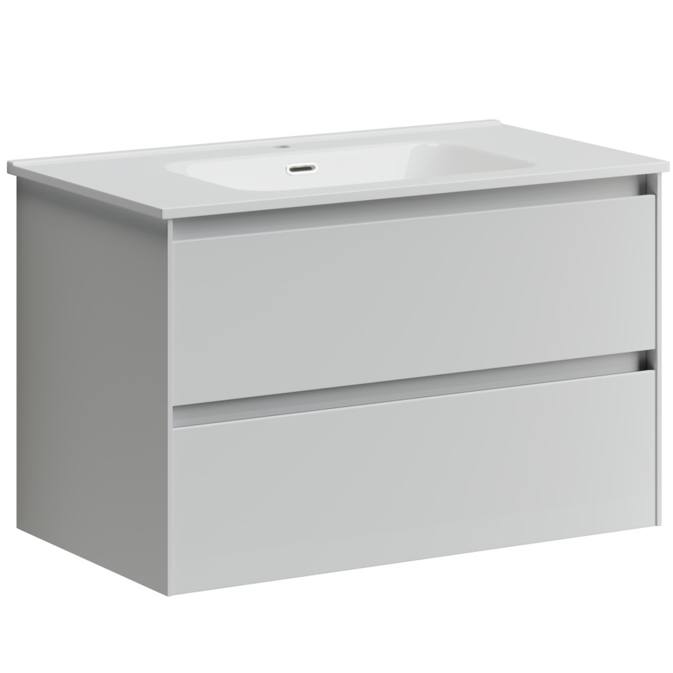 Тумба подвесная Sancos Cento / Сто CN80W 79х45х50 (белый), глянец