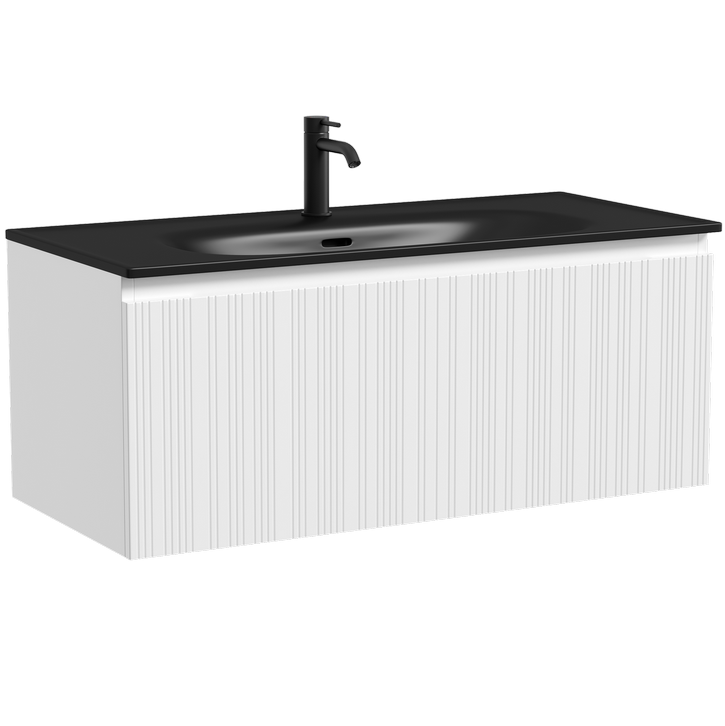 Тумба подвесная Sancos Код (Code) CD100W 99х45.3х40 (белый), с одним ящиком