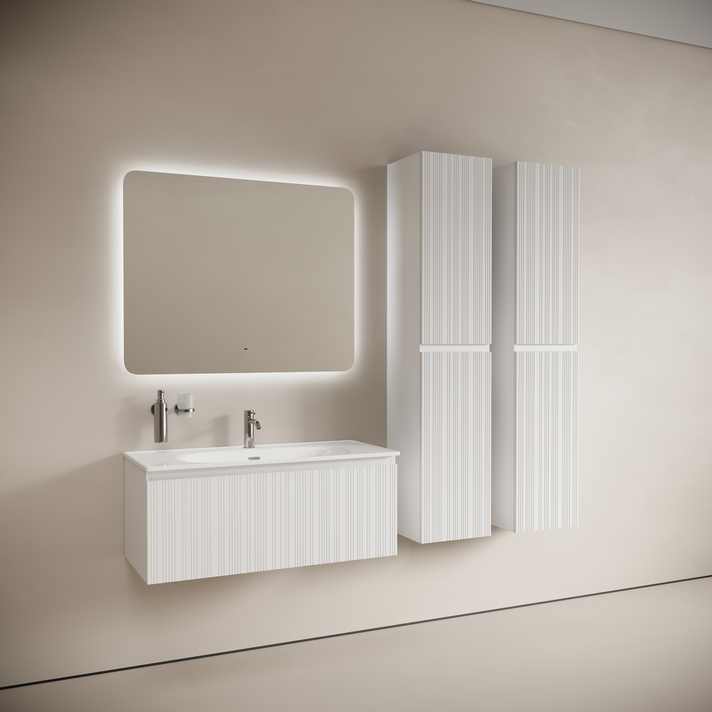 Тумба подвесная Sancos Код (Code) CD100W 99х45.3х40 (белый), с одним ящиком