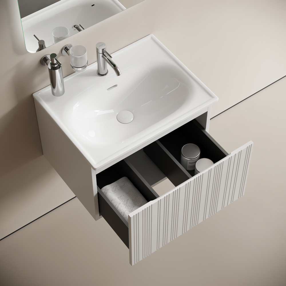 Тумба подвесная Sancos Код (Code) CD60W 59x45.3х40 (белый), с одним ящиком