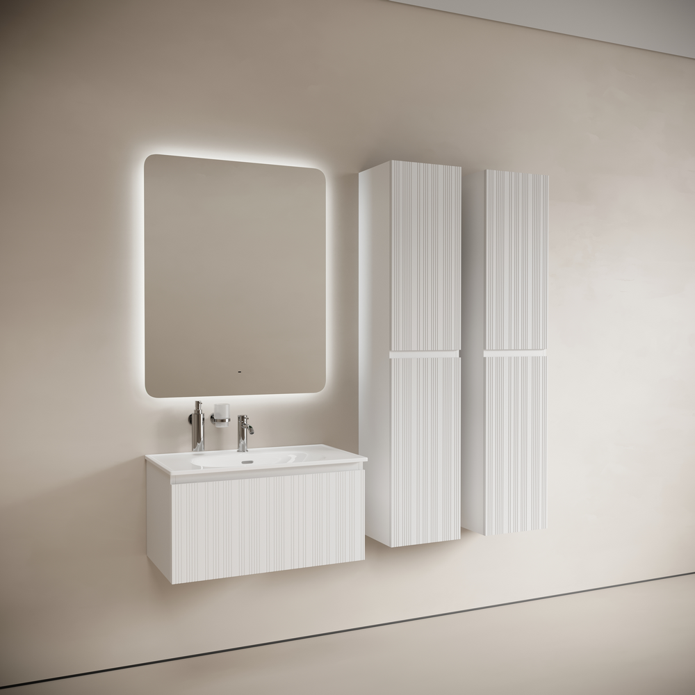 Тумба подвесная Sancos Код (Code) CD80W 78.5х45.3х40 (белый), с одним ящиком