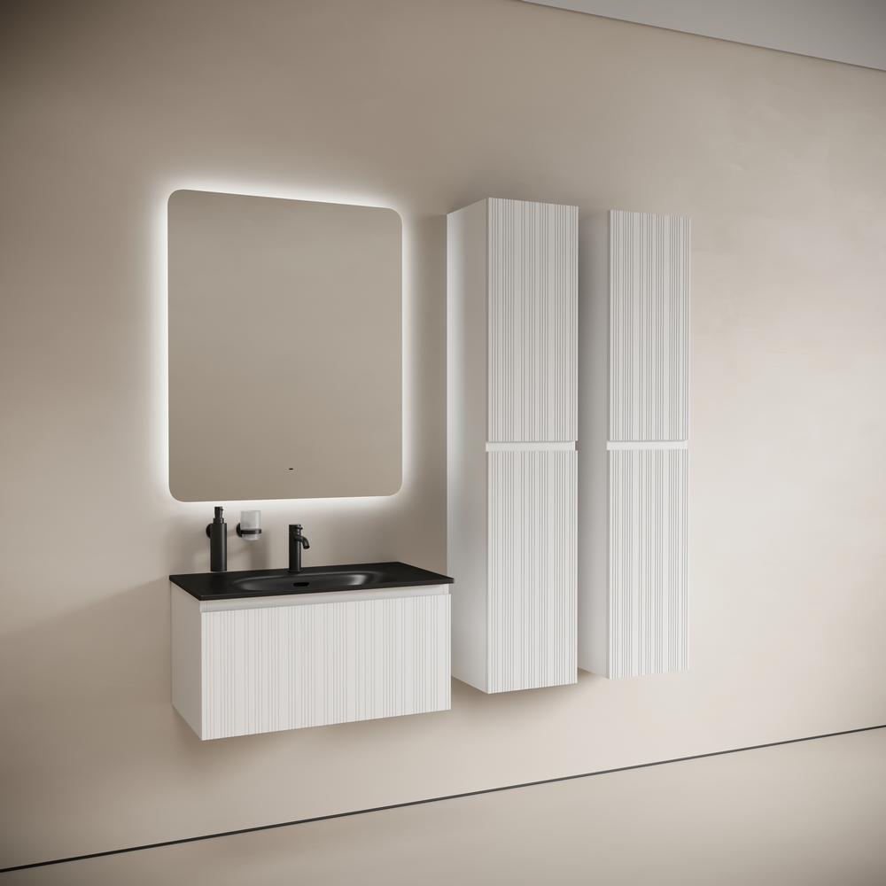 Тумба подвесная Sancos Код (Code) CD80W 78.5х45.3х40 (белый), с одним ящиком