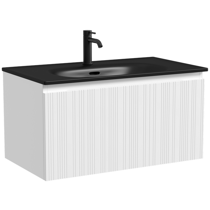 Тумба подвесная Sancos Код (Code) CD80W 78.5х45.3х40 (белый), с одним ящиком